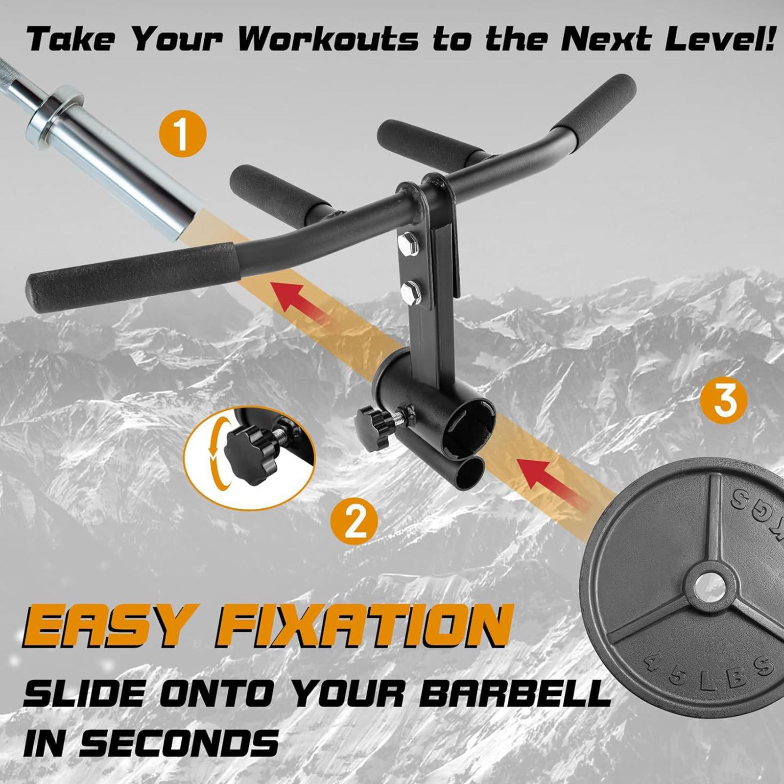Landmine Barbell Attachment - T بار صف مرفق الترباس قفل