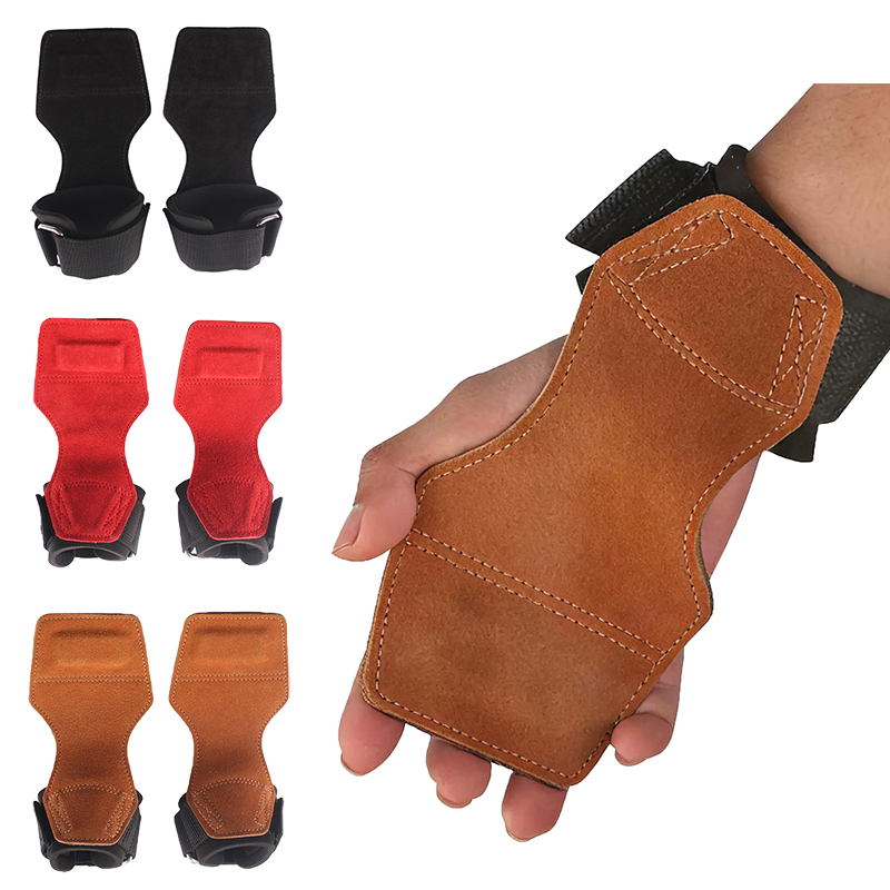 New Crossfit Gear - قفازات رفع الأثقال من الجلد السميك،
